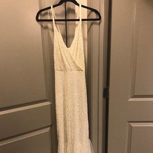 J. Crew formal/wedding dress - Ivory/white beaded